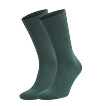 AWS/American Made Dark Green Dress Socks for Men Bamboo Crew Socks 1 Pair - £7.88 GBP