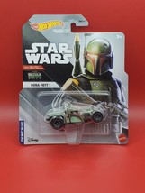 Hot Wheels Star Wars Character Car Disney Boba Fett New in Package - $12.19