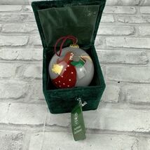 Christmas House Angel &amp; Music Notes Hand Painted Glass Ornament In Velve... - $15.83 CAD