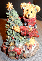 BOYDS BEARS &amp; FRIENDS STYLE 2241 CUTE CHRISTMAS TREE PORCELAIN BEAR DECO... - $10.52