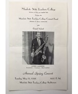 Mankato State Teachers College Annual Spring Concert Program 1956 Gallodoro - £18.37 GBP