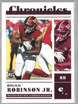 2023 Panini Chronicles Brain Robinson Jr. #37 Pink Washington Commanders - £1.63 GBP