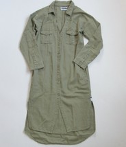 One Teaspoon Desert Ranch in Military Green Button Front Shirt Dress XS - £32.85 GBP