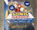 Sonic The Hedgehog Knuckles Action Figure 2.5” + 2 Collector Cards Sega New - £4.79 GBP