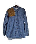 Chesapeake Bay Outfitters Shirt Mens XL Blue Jean Denim Long Sleeve Sued... - £11.68 GBP