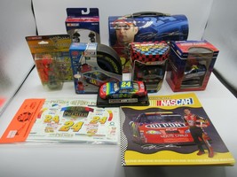 NASCAR Jeff Gordon #24 Lot Dupont Lunchbox Ornaments Bobblehead Mega Bloks more - $38.52