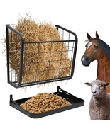 Hay Feeder Large Capacity Detachable Grain Tray Horse/Goat Feeding Rack ... - $1,323.52 MXN
