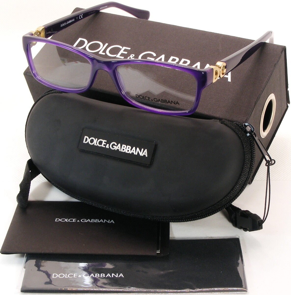 D&amp;g Dolce&amp;Gabbana DG 3228 2677 Ópalo Violeta / Oro Gafas 53-16-140 - $113.84