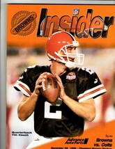 Dec 26 1999 Colts @ Browns Program Peyton Manning Edgerrin James M Harrison - £15.78 GBP