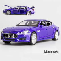 Blue 1:32 Maseratti Quattroporte Coupe Alloy Car Model Diecast Simulatio... - $22.99