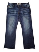 Ariat M4 Low Rise Boot Cut Jeans Mens 38 x 32 Blue Cotton Mid Rise - £22.41 GBP
