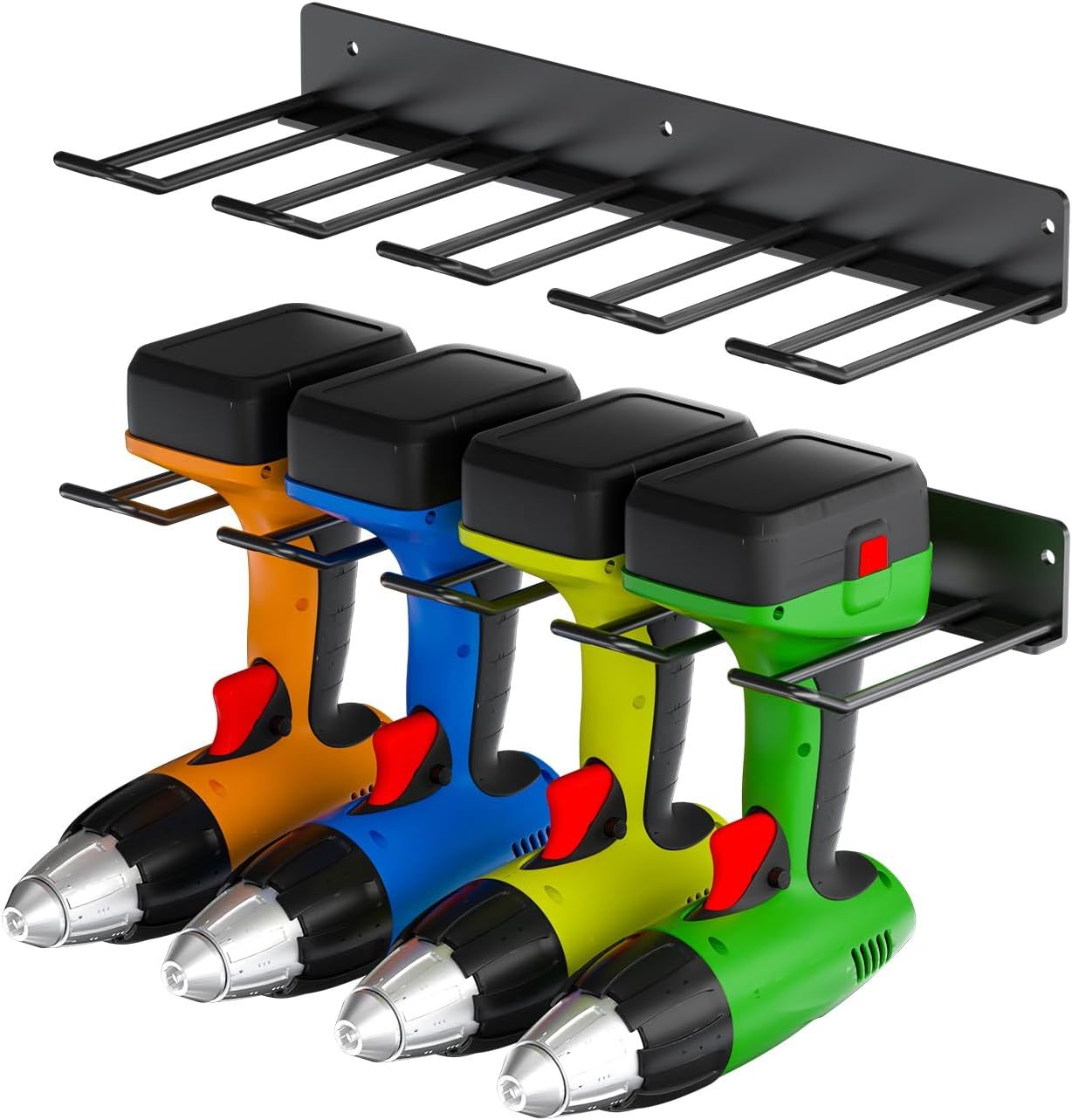 Carbon Steel Power Tool Organizer, 2-Piece Wall Mounted, 16.5&quot; X 7&quot; X 1.8&quot; - $35.92