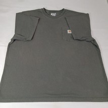 Carhartt K87 306 Loose Fit Men's Gray Cotton Short Sleeve Pocket T-Shirt Sz 2XL image 9