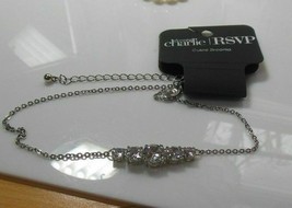 Charming Charlie RSVP Cubic Zirconia Shimmering Rhinestone Necklace - £12.50 GBP