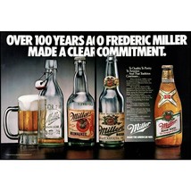 1985 Miller High Life Beer 2 Page Vintage Print Ad Antique Clear Bottle ... - $10.97