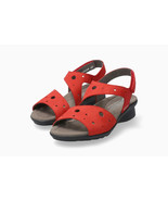 Mephisto Sz 40/10 Phiby Sandals Scarlet Red Nubuck Leather Perforated $295 - $49.49