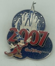 Sorcerer Mickey Mouse Castle Disney World 2007 Disney Metal Enamel Pin - £6.74 GBP