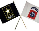 12x18 12&quot;x18&quot; Wholesale Combo Army Star &amp; 82nd Airborne White Stick Flag - $12.88