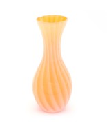 Murano Glass Yellow Vase, 1980s Vintage Hand Made, Original Italian, Exq... - $57.85