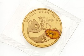 1984 1/10 Oz 999 Gold Mint Sealed China Panda BU Condition - $507.44
