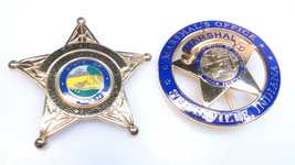 Obsolete Stilesville Indiana Marshal&#39;s Office Marshal Badge by Eagle Badge - £99.91 GBP