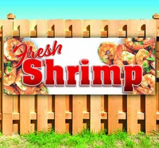 Fresh Shrimp Advertising Vinyl Banner Flag Sign Many Sizes Carnival Fair Food - £18.65 GBP+