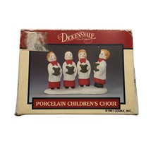 Vtg Lemax Dickensvale Christmas Village Porcelain Figurine Childrens Choir 1991 - $22.50