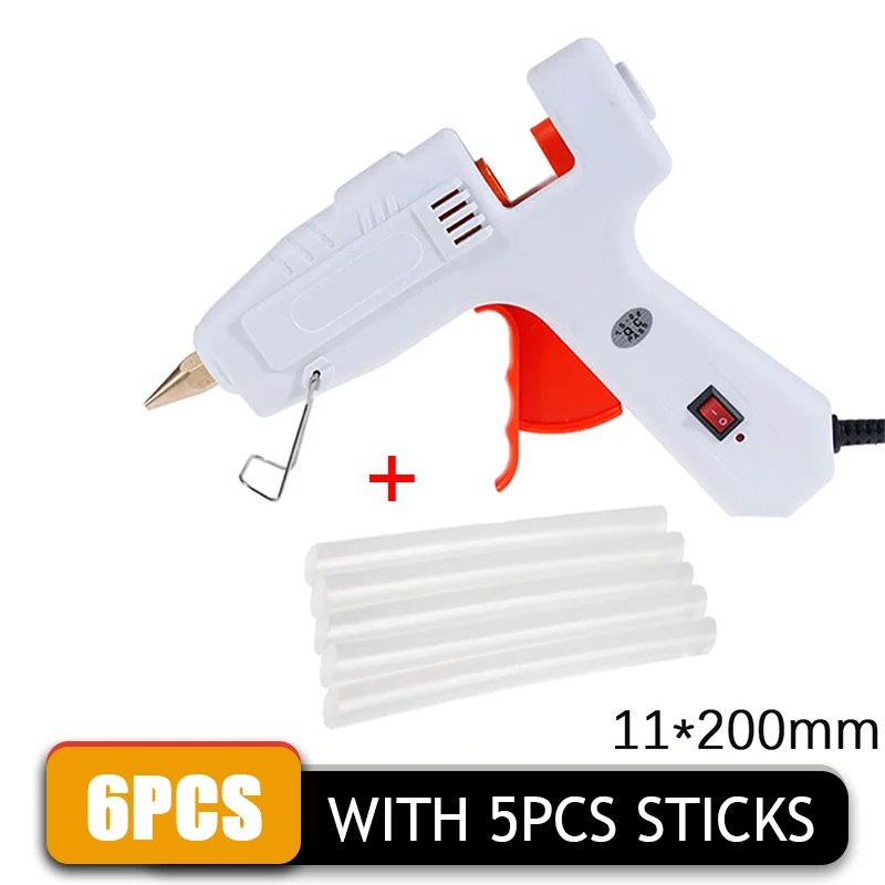 80W-120W Hot Melt Glue  With 11*200MM Glue Stick DIY Mini s Adhesive Stick Hot G - £177.01 GBP