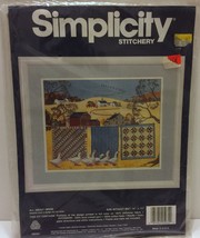 VTG NIP Simplicity Stitchery All About Geese 14&quot; x 11&quot; Clothesline Crewe... - £21.39 GBP