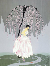 Blossom Umbrella 24x36 Art Deco Print by Erte - $120.00