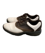 FootJoy GreenJoy Mens Golf Shoes Mens 9M Brown White Laces  Oxford Soft ... - £25.94 GBP