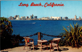 Long Beach California Scene from the Harbor Scenic Drive Vintage Postcard B14 - £4.36 GBP