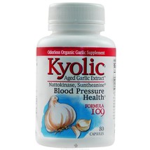 Kyolic Aged Garlic 109 Blood Pressure Health, 80 Capsules - £22.17 GBP