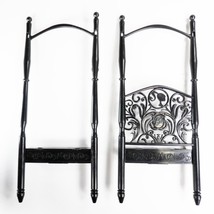 2009 Barbie 3 Story Dream Townhouse Black Bed Headboard Footboard Pieces... - $8.99