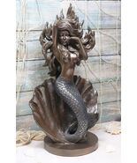 Ebros Gift Large Giant Pearl Shell Goddess Mermaid Awakening Figurine 11... - $83.60 CAD