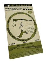 Sears Roebuck Infograph Rifles For Big &amp; Small Game Safety 1964 Hunting Decor - $18.00