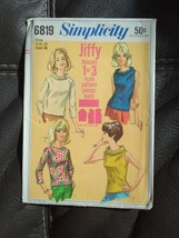 Simplicity 6819 Sewing Pattern Misses Jiffy Blouses 1 Or 3 Patterns Size 16 UC - £11.15 GBP