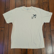 BLACK SEA Skull T-Shirt Front Logo Off White Cream Huntington Beach Men&#39;... - $9.85