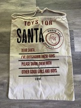 Large Santa Sacks Canvas Burlap Christmas Bags 19x25 - $8.86