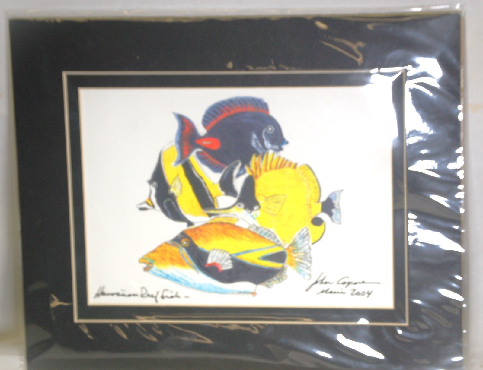 Hawaiian Reef Fish Print John Capone 2004 - $14.84