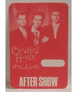 CROWDED HOUSE - VINTAGE ORIGINAL CONCERT TOUR CLOTH BACKSTAGE PASS - $10.00