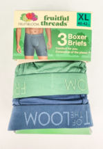 Fruit Of The Loom Fruitful Threads Mens 3pk Boxer Briefs Underwear XL Multi - £13.84 GBP