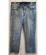 NYDJ Jeans Ankle Embroidered Stars Lift Tuck Technology Size 8P EUC - $14.00