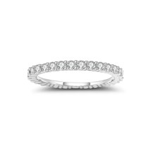 GEM&#39;S BALLET Women&#39;s Wedding Ring 925 Sterling Silver Wedding Band Eternity 0.87 - £77.00 GBP