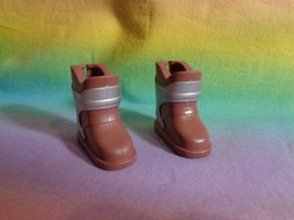 My Scene Barbie Doll Brown Silver Ski Shoes Boots - $4.93