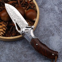 Hunting Folding Knives Pocket Knife Home Outdoor Camping Tool Groomsmen ... - £62.34 GBP