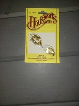Miniature Tiny Brass HL Hinges with Nails x4 1:12 Dollhouse Houseworks #... - $4.30