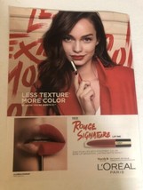 2019 L’Oréal Paris Rogue Signatures Makeup Print Ad Advertisement PA2 - $7.91