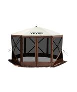 VEVOR Camping Gazebo Tent 12 ft. x 12 ft. 6 Sized Pop-Up Canopy Screen S... - £138.37 GBP