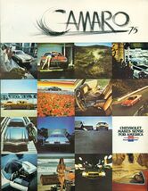 1975 CHEVROLET CAMARO 8-page illustrated brochure with specs - $20.79 CAD